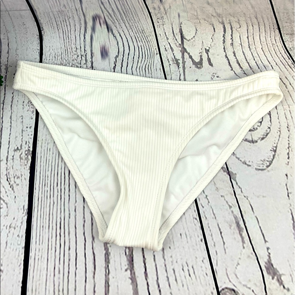 Ribbed Cheeky High Leg Bikini Bottom - Xhilaration- NWT
